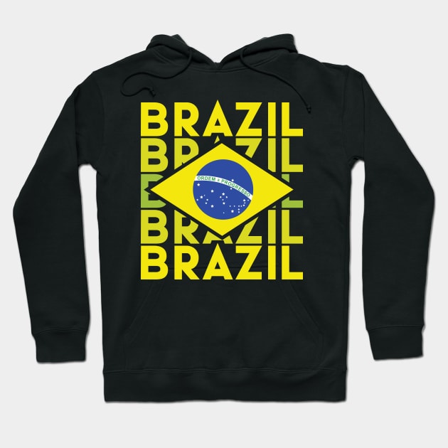 brazilian flag Hoodie by Emma Creation